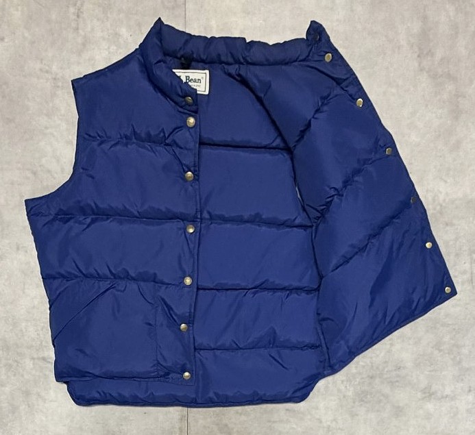 画像3: 80'S LL Bean グースダウン ダウンベスト ネイビー USA製 (VINTAGE)