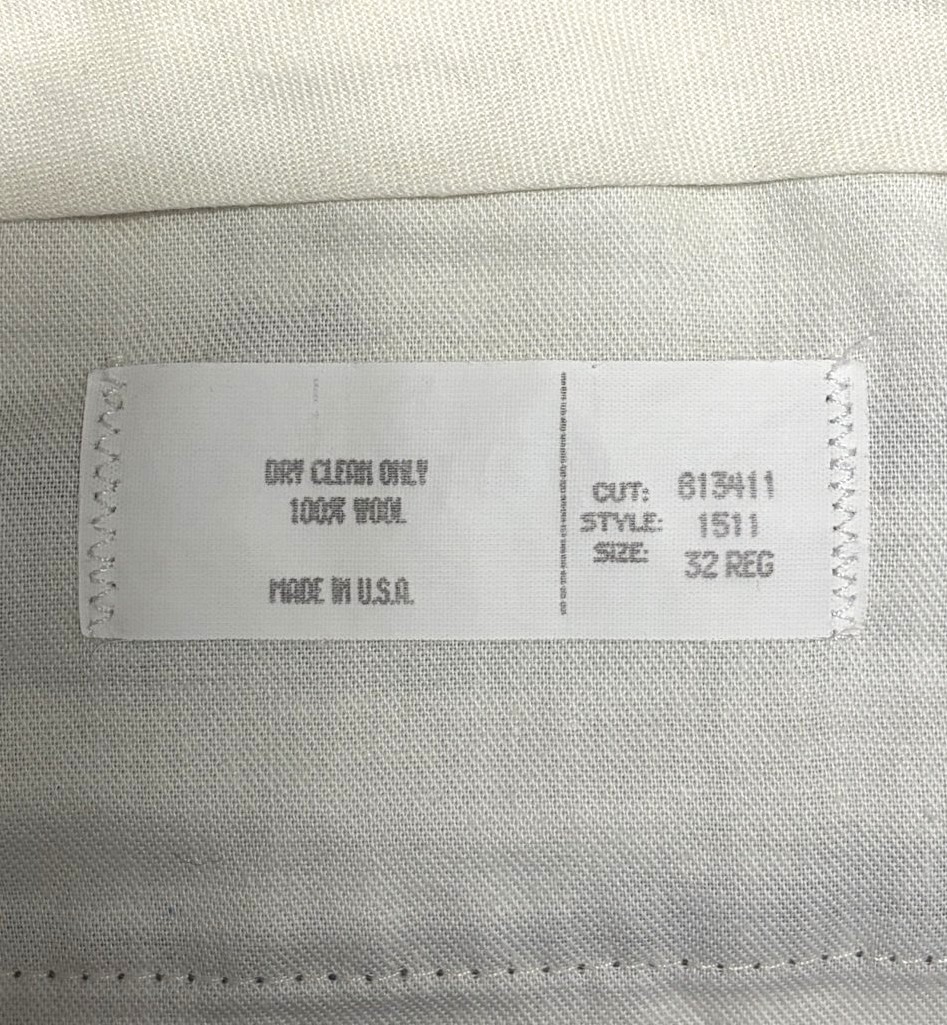 画像3: 80'S BROOKS BROTHERS ツータック ウールパンツ カーキ USA製 (VINTAGE)