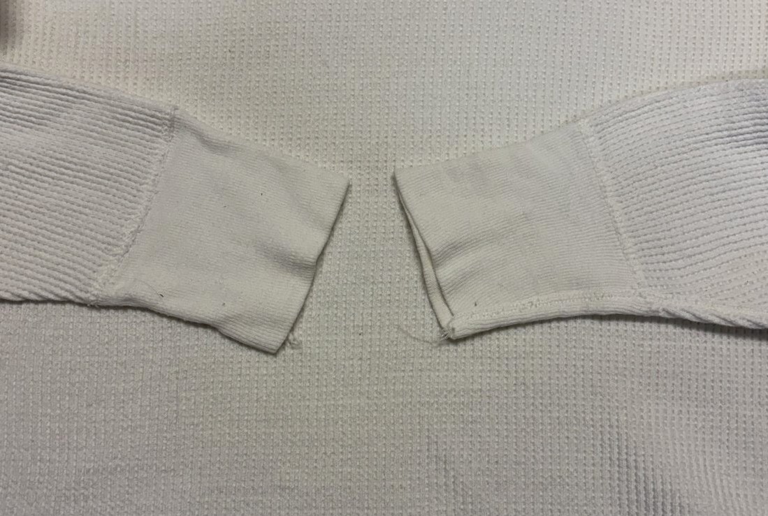 画像: 70'S SEARS コットン100% サーマル 長袖 Tシャツ ホワイト USA製 (VINTAGE)
