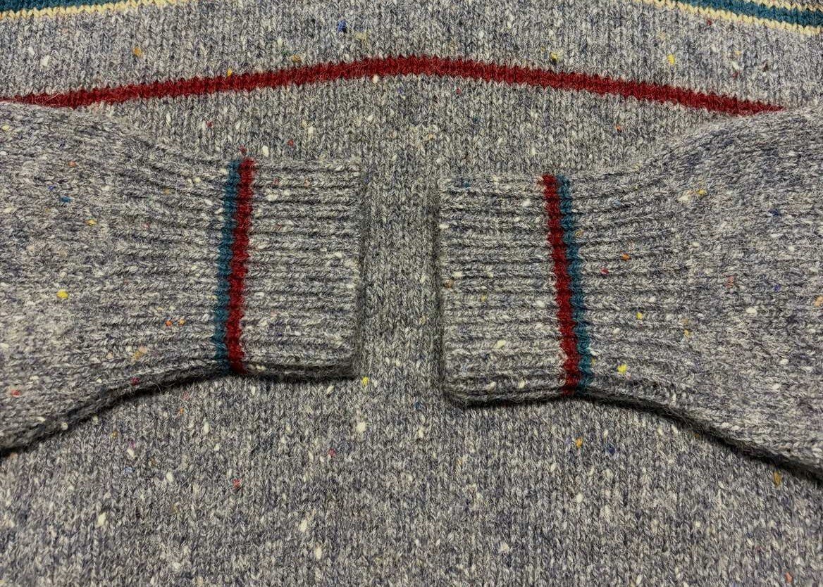 画像: 70'S PENDLETON ショールカラー セーター ネップグレー USA製 (VINTAGE) 