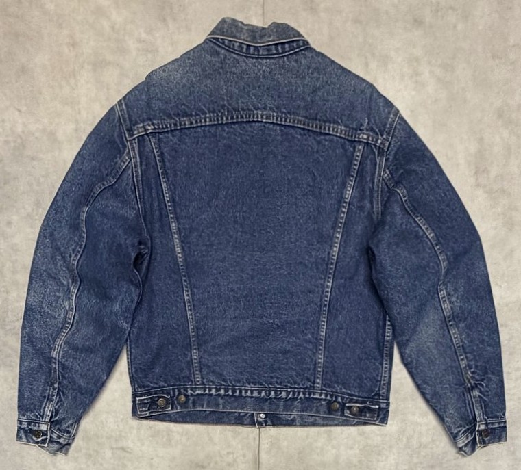 画像6: 80'S LEVIS "71506" スモールe 4thモデル 裏地ブランケット デニムジャケット インディゴ 46L USA製 (VINTAGE)