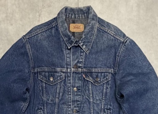 画像: 80'S LEVIS "71506" スモールe 4thモデル 裏地ブランケット デニムジャケット インディゴ 46L USA製 (VINTAGE)