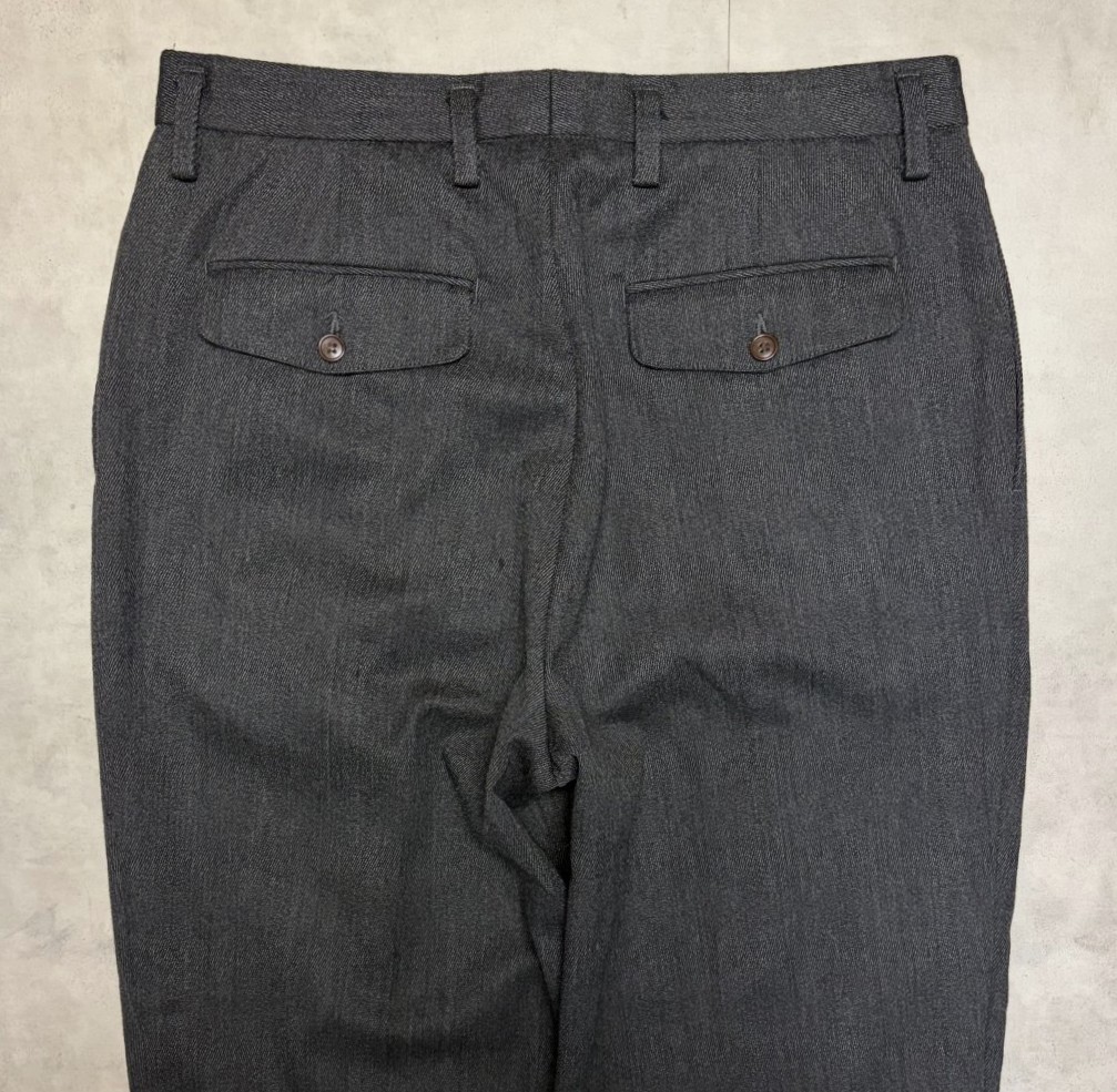 画像: 90'S GAP "PREMIUM" ツータック ウィップコードパンツ チャコール (VINTAGE)