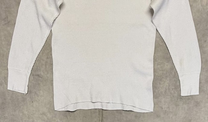 画像: 70'S SEARS コットン100% サーマル 長袖 Tシャツ ホワイト USA製 (VINTAGE)
