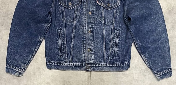 画像: 80'S LEVIS "71506" スモールe 4thモデル 裏地ブランケット デニムジャケット インディゴ 46L USA製 (VINTAGE)