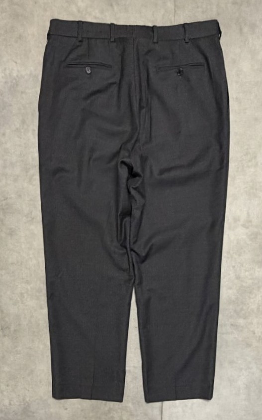 画像3: BROOKS BROTHERS ツータック ウールパンツ チャコール (VINTAGE)