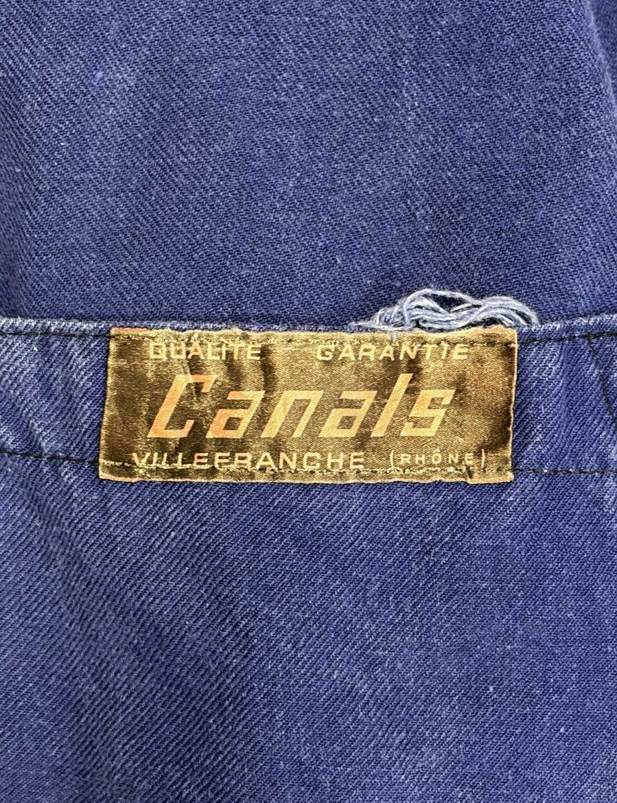 画像2: 60'S CANALS フレンチワーク ワークジャケット カバーオール ブルー (VINTAGE)