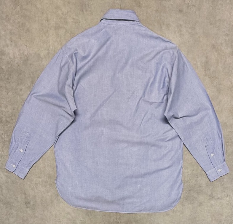 画像4: 90'S RRL 初期 三ツ星タグ 5ボタン マチ付き オックスフォードシャツ ブルー (VINTAGE)