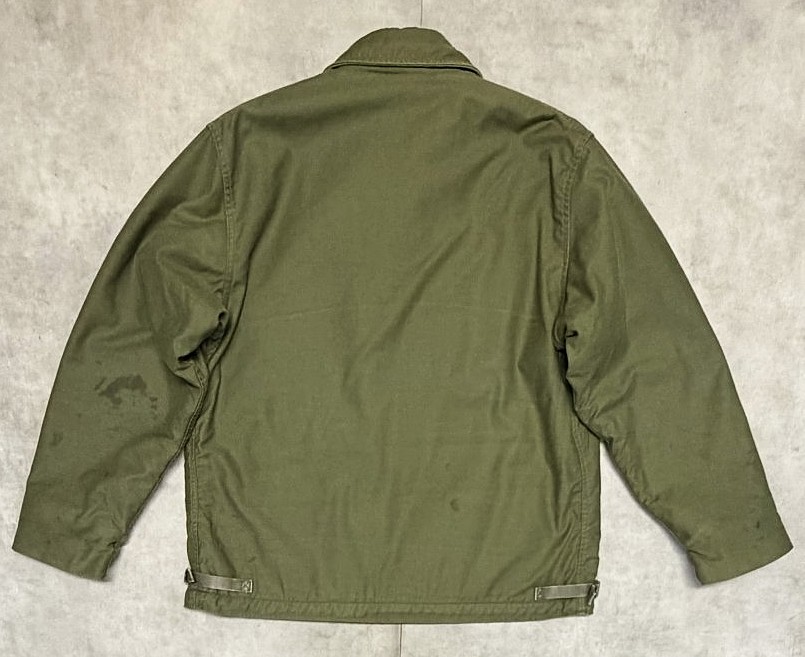 画像6: 80'S アメリカ軍 US NAVY "A-2" デッキジャケット ミリタリーグリーン (VINTAGE)