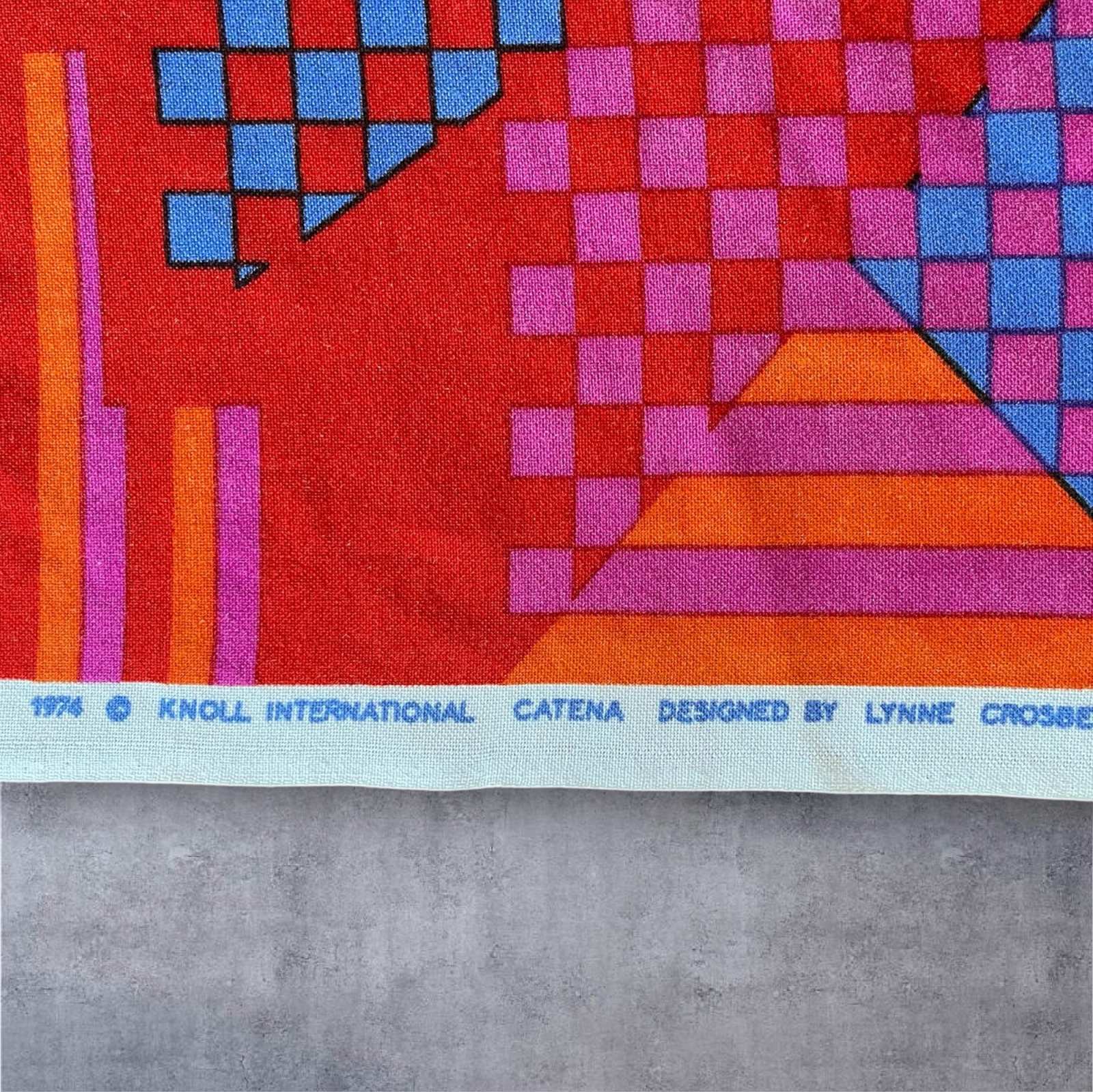 画像3: 70'S KNOLL INTERNATIONAL "LYNNE CROSBEE" テキスタイル 117cm x 107cm (DEADSTOCK)